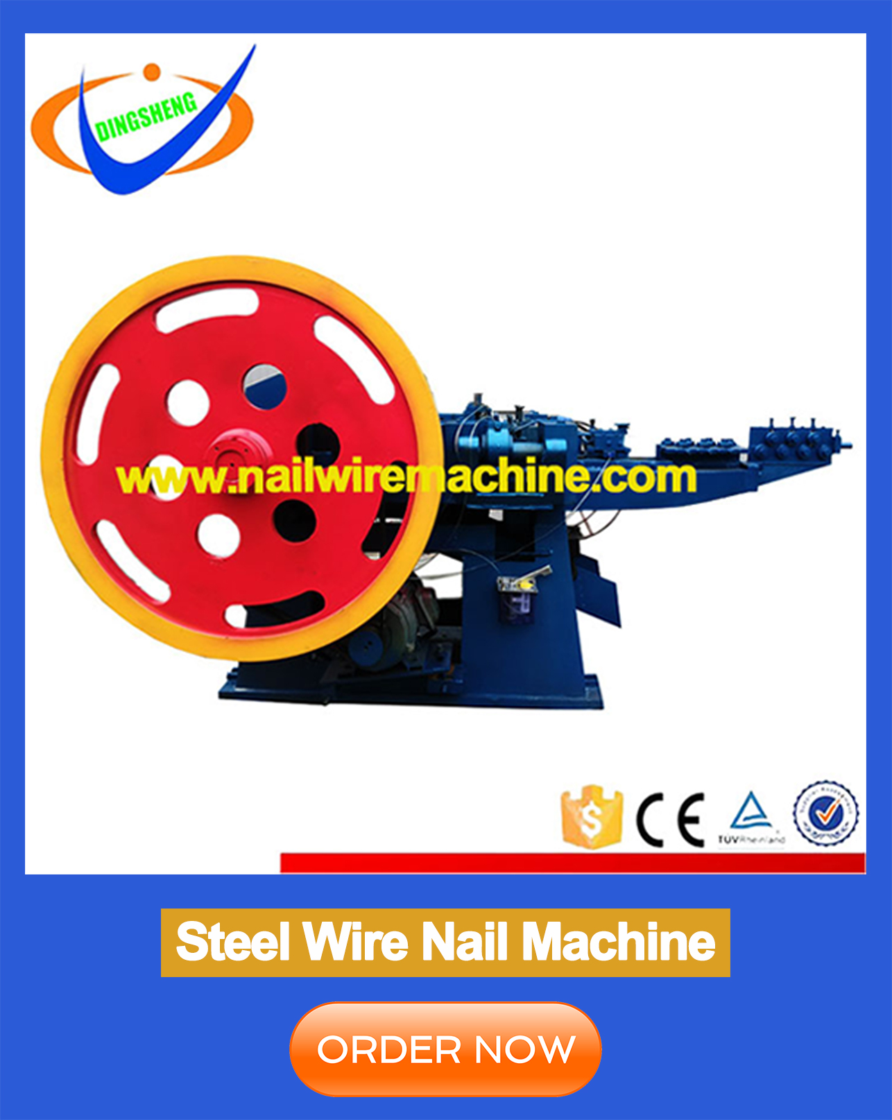 Automatic steel <a href=https://www.nailwiremachine.com/Automatic-steel-wire-nail-making-machine-Z94-1C-p.html target='_blank'>wire nail making machine</a> Z94-1C